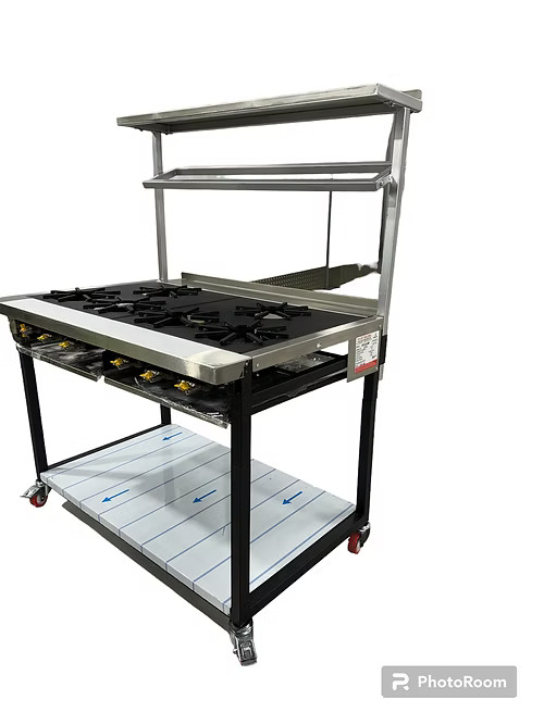 6 burner gas cooker coomercial gas cooker - Indian restaurant cooking range