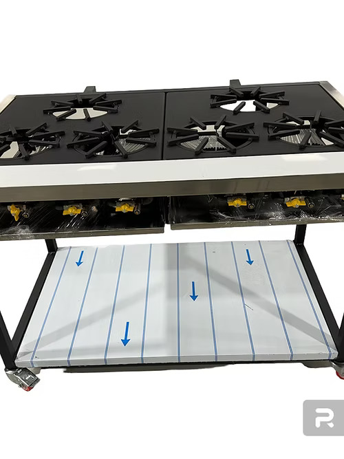 6 burner gas cooker coomercial gas cooker - Indian restaurant cooking range