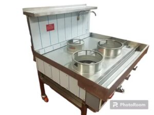 Chinese Wok cooker - 3 burner turbo wok cooking range