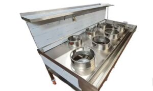 Chinese wok cooker - turbo power vortex 7 burners