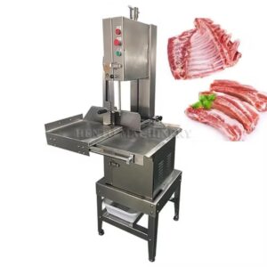 Commercial Butchers bone saw machine - fish meat cutting machine on stand