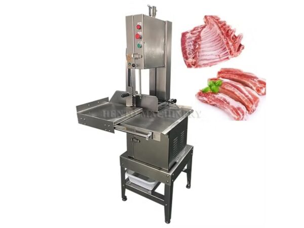 Commercial Butchers bone saw machine - fish meat cutting machine on stand