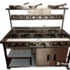 8 burner commercial kitchen Gas Cooker - Indian or Thai Restaurant cooking gas range