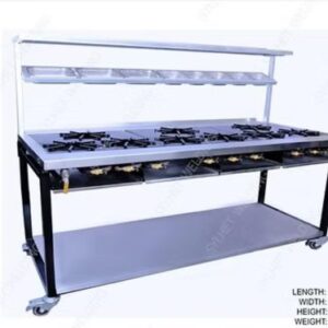 9 Burner Commercial Gas cooking range - Indian or Thai restaurant gas cooker