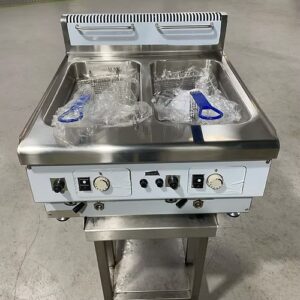 LPG Counter top Gas Fryer - Twin tank - 2x large basket