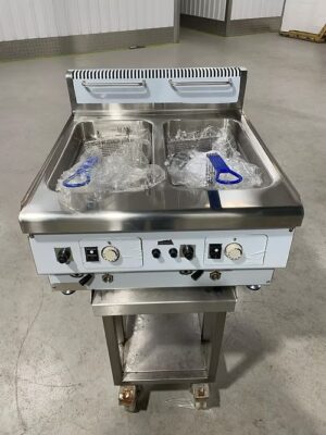 LPG Counter top Gas Fryer - Twin tank - 2x large basket