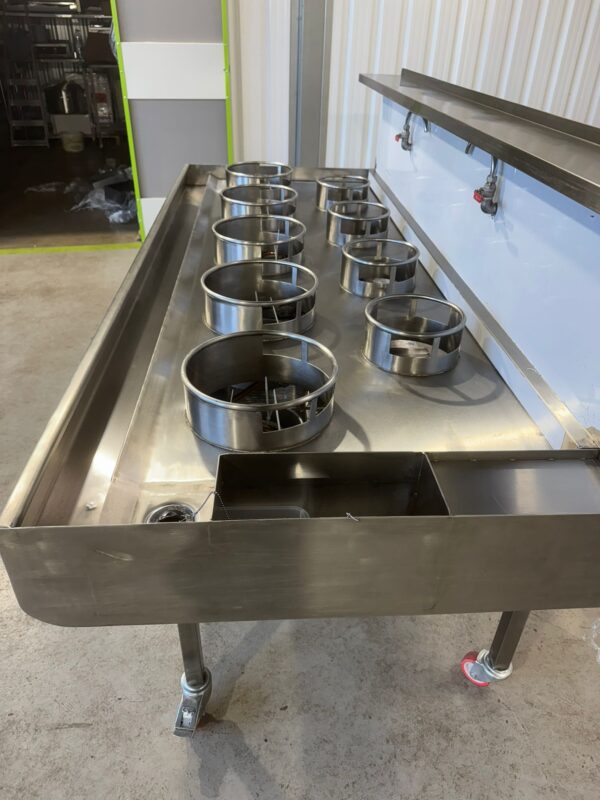 Chinese Wok Cooker HEAVY DUTY 9 Burner - Chinese or Thai Turbo Burner Gas Cooker