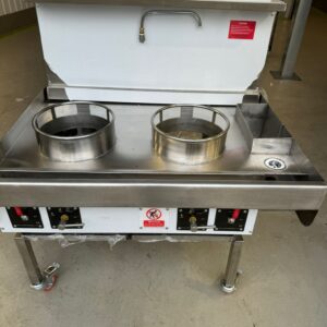 Wok cooker - Chinese wok cooking range - 2 vortex high power gas cooker