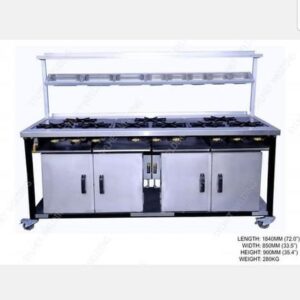 9 burner Commercial Gas cooker - two slow oven