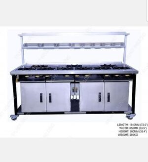 9 burner Commercial Gas cooker - two slow oven