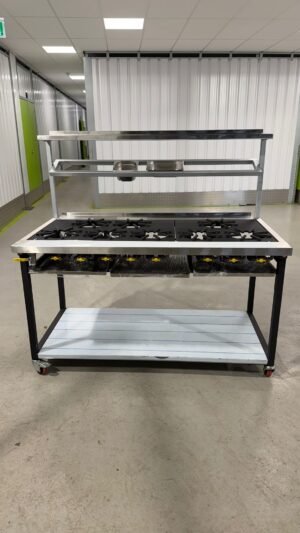 8 Burner commercial Gas cooker - Indian or Thai Restaurant Gas cooking range