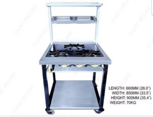 3 Burner commercial restaurant Gas cooker - Industrial gas cooking range