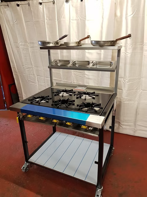 5 burner commercial GAS cooker - Heavy duty gas cooking range