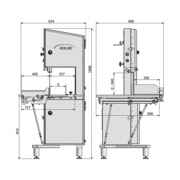 Kolbe Bandsaw - K380RS meat bandsaw