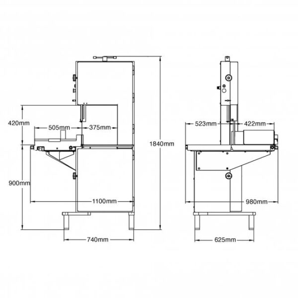 Medoc Meat Bandsaw - STL430
